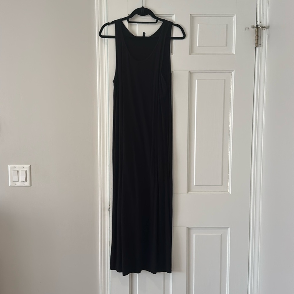 Eileen fisher black maxi dress